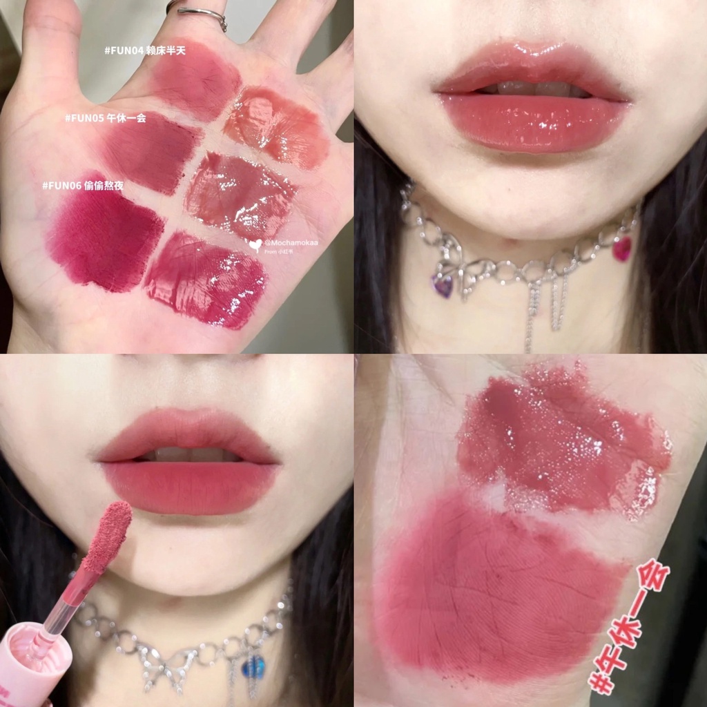 Son Môi Hai Đầu Kiêm Gương Dưỡng Ẩm Dễ Lên Màu Giá Rẻ Cho Học Sinh
