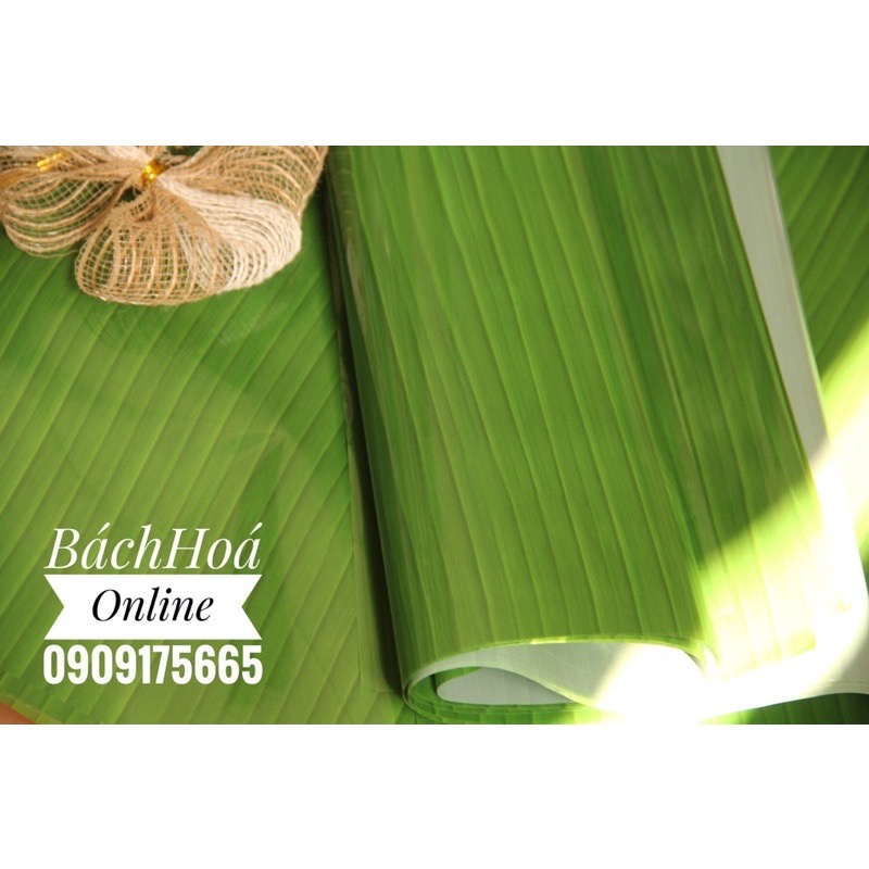 Lá chuối giả làm bánh chưng, bánh tét trang trí tết - khổ 78cm