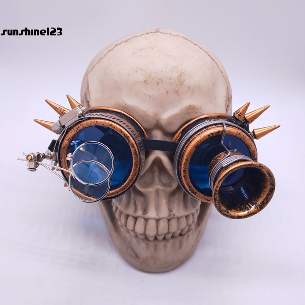 Kính mát đính đinh tán phong cách Steampunk vintage