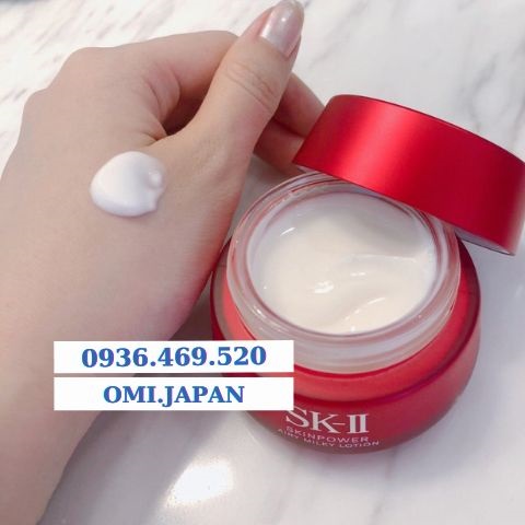 Kem dưỡng chống lão hóa SKII Skin Power Cream và Airy Milky Lotion 80g