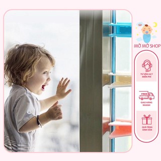 Miếng Dán Khoá Cửa Lùa, Trượt, Chốt Khóa An Toàn Cho Bé lắp đặt dễ dàng trong 2 phút siêu tiện lợi