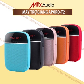 Máy trợ giảng aporo t2/t3, micro không dây, mic có dây, bluetooth, máy nhỏ nhẹ, âm lượng lơn 10w,