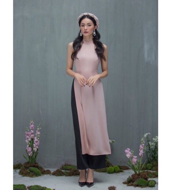 Set áo dài yếm kèm quần, mấn