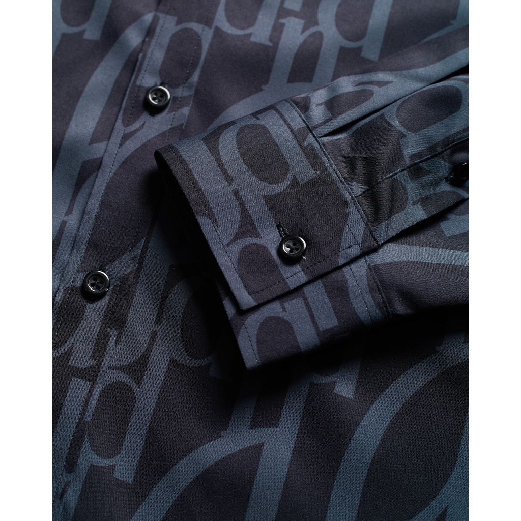 Áo sơ mi Amand Monogram Printed Shirt - Navy