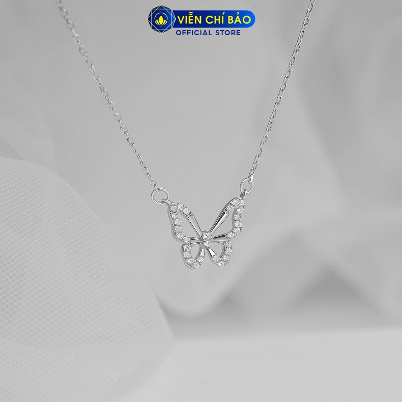 Dây chuyền bạc nữ cánh bướm chất liệu bạc 925 thời trang phụ kiện trang sức nữ Viễn Chí Bảo D400021