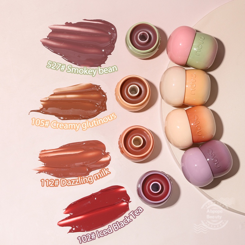 Son bóng NOVO dưỡng môi căng mọng không dính kháng nước 24H cao cấp trọng lượng 6g