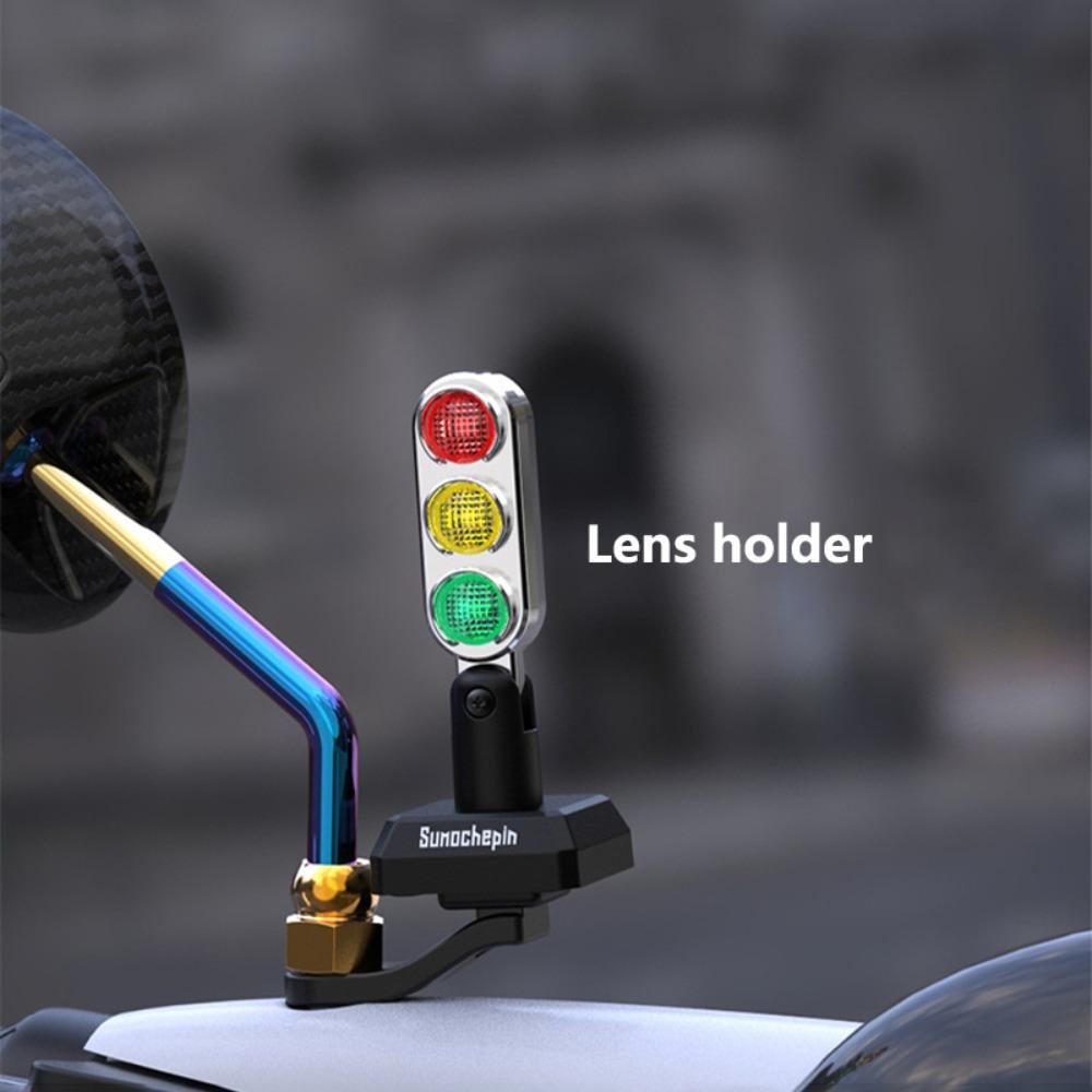 Đèn Giao Thông Mini SHOUKEY Tháo Lắp Nhanh Trang Trí Mũ Bảo Hiểm