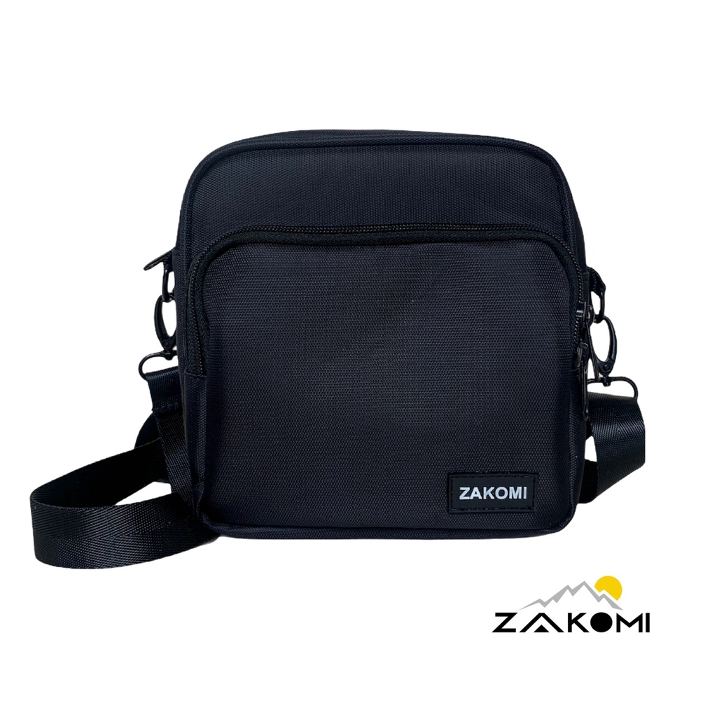 Túi đeo chéo 2 ngăn Zakomi (ZTĐC02) kích thước 19x18x8cm, vải chống nước -bảo hành 12 tháng