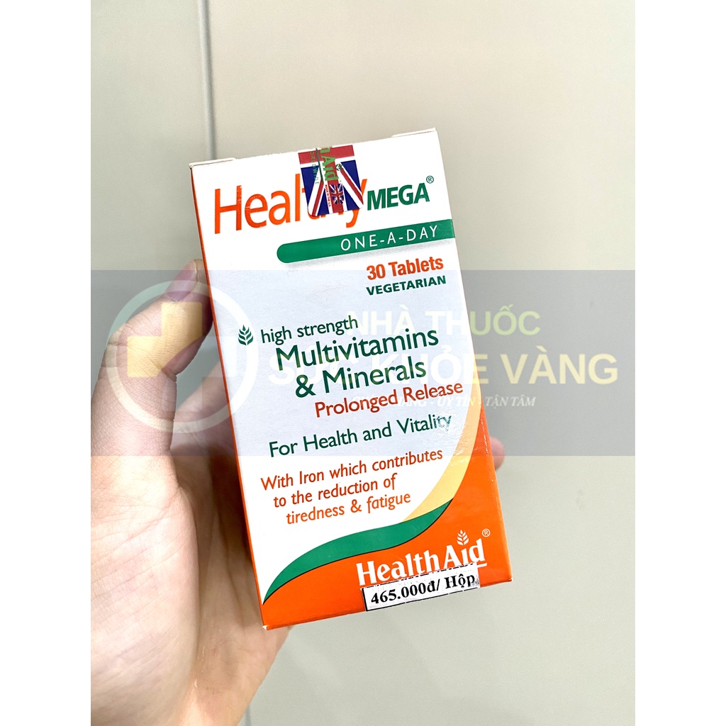 HealthAid Healthy Mega - Bổ Sung Vitamin, Khoáng Chất Giúp Tăng Cường Sức Khỏe