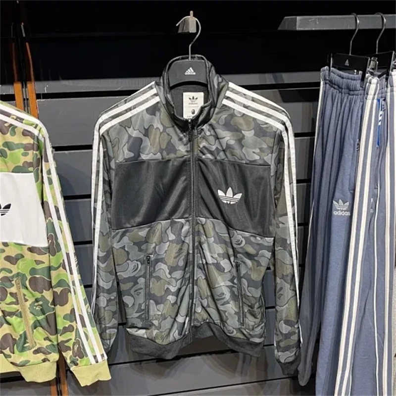 Áo Khoác Thể Thao 100% Chính Hãng Thêu Logo Phối Màu Tương Phản Thời Trang Thu Đông Cho Cặp Đôi