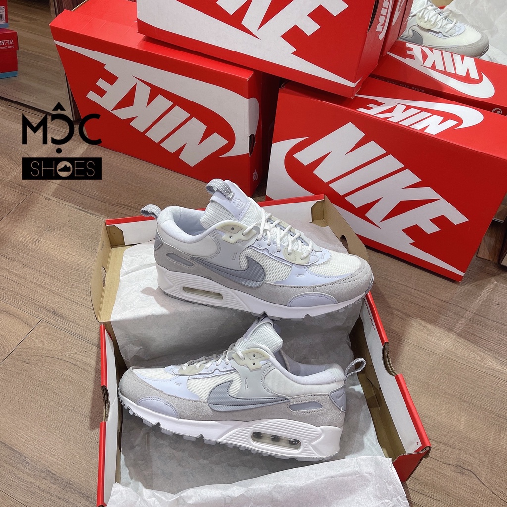 Giày thể thao Sneaker NIKE AIR MAX 90 FUTURA “White Pure Platinum” màu Xám- Code: DM9922-103