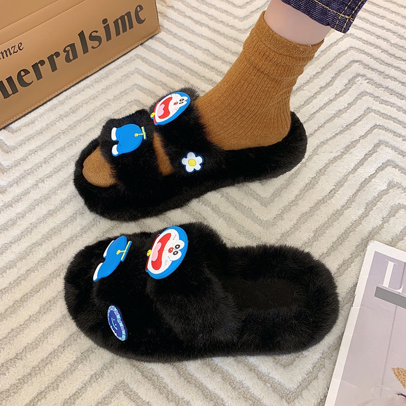 Dép lông kiểu hot trên mạng Doraemondày nữ