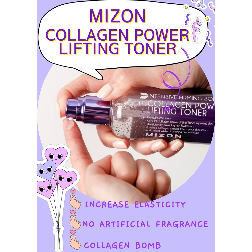 MIZON Nước hoa hồng nâng cơ Collagen 120ml