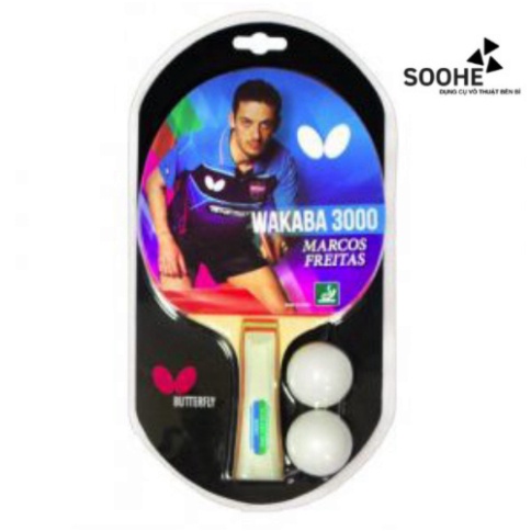 Vợt bóng bàn Butterfly Wakaba 3000 kèm 2 quả bóng - soohe