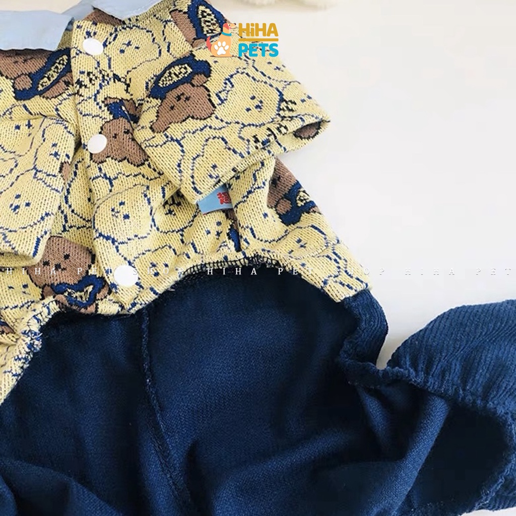 Jump Sơ Mi Cho Chó Mèo, Quần Áo Cho Thú Cưng Cao Cấp Hihapet