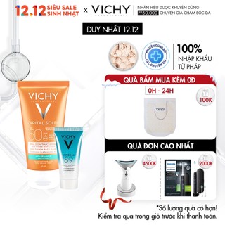 Bộ sản phẩm chống nắng & căng mượt da VICHY Capital Soleil Dry Touch