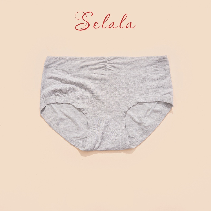 Quần Lót Nữ Selala Cotton Thấm Hút Thiết Kế Bèo Nhún Co Giãn Đa Chiều QC42