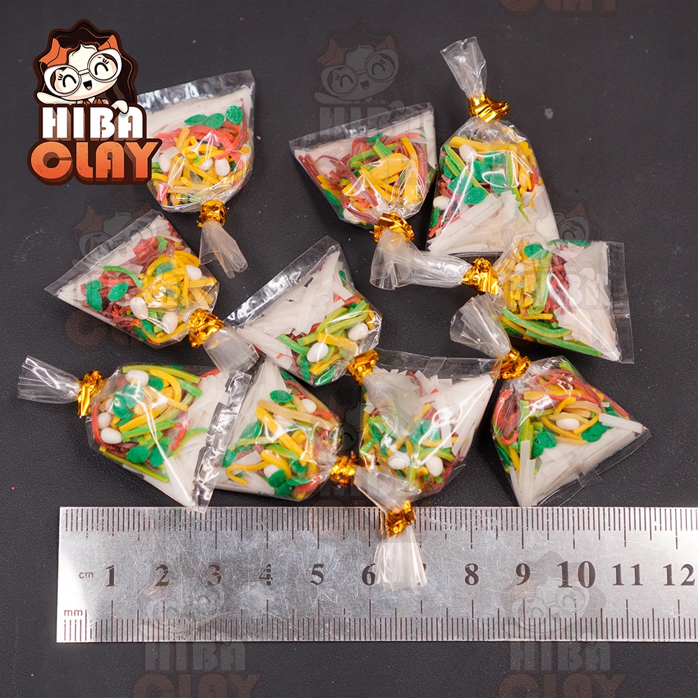 Mô hình 1 bịch bánh tráng trộn, Mini Food, đồ ăn tí hon , đồ ăn mini mô hình cho búp bê DIY