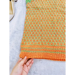 Áo Khoác Gile Len, Phối Màu, 2hand