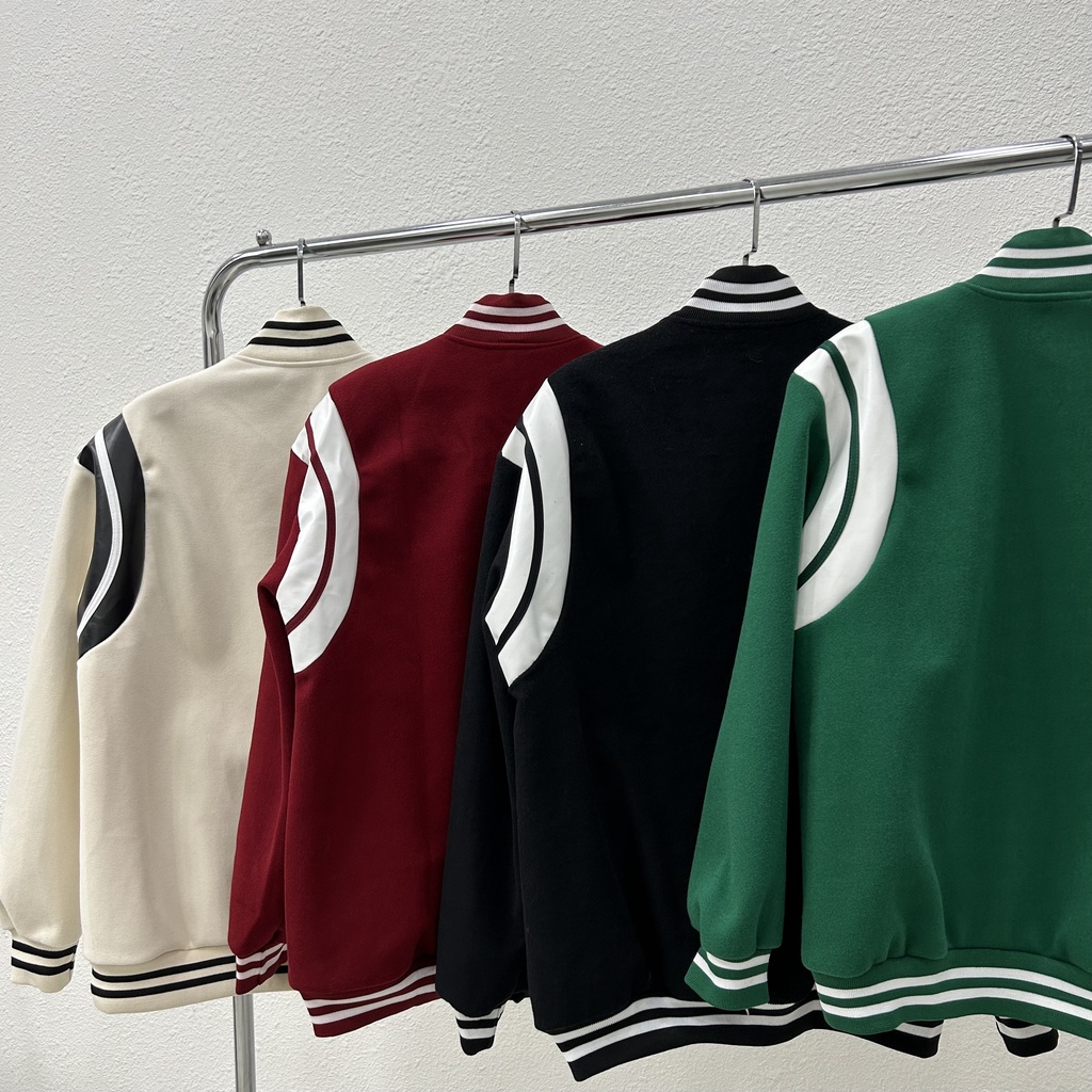 Áo khoác varsity áo bomber Teddy SLP nam nữ chất đẹp cao cấp