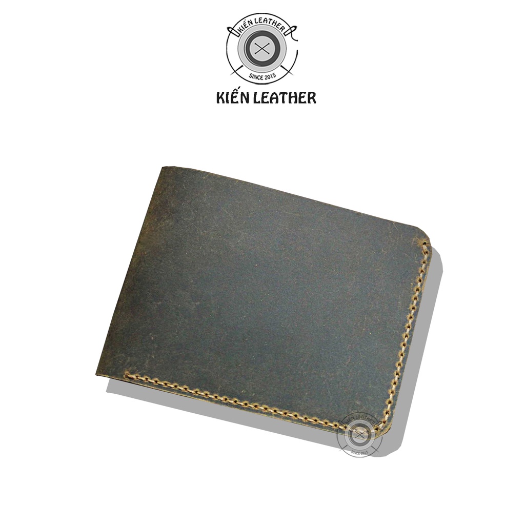 Ví nam dáng ngang, DA BÒ độc đáo. bền bỉ By Kiến Leather. V.NCD