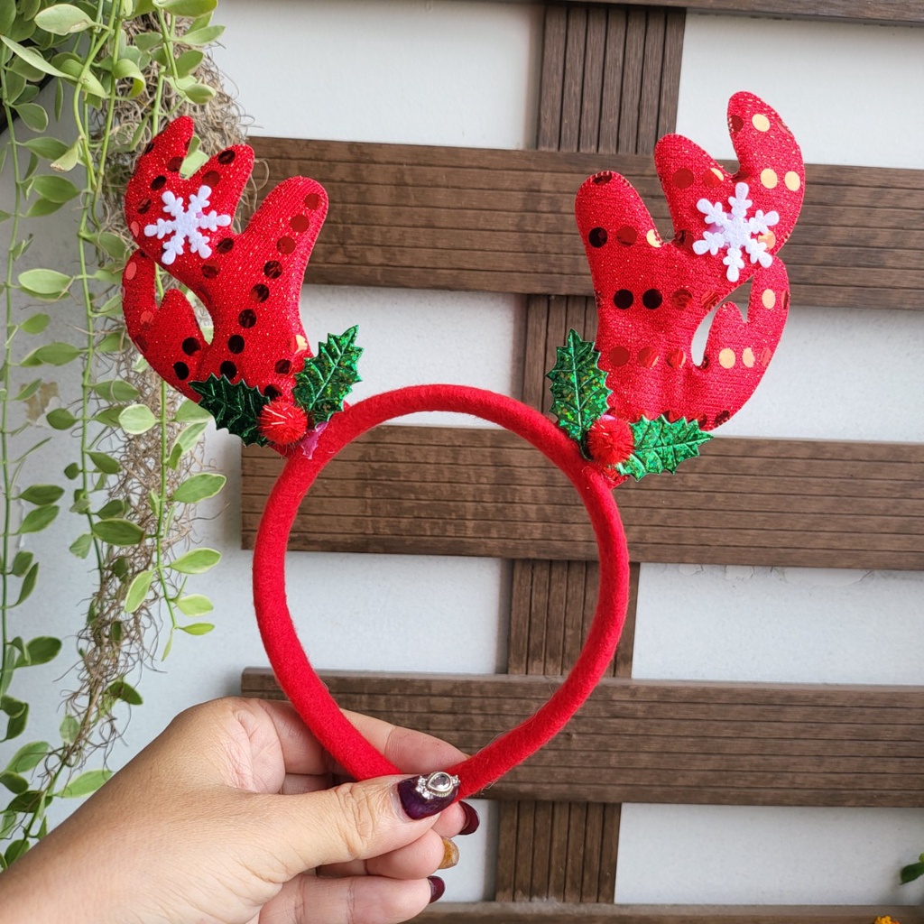 Cài Tóc Sừng Nai Noel Nhiều Mẫu Siêu Cute