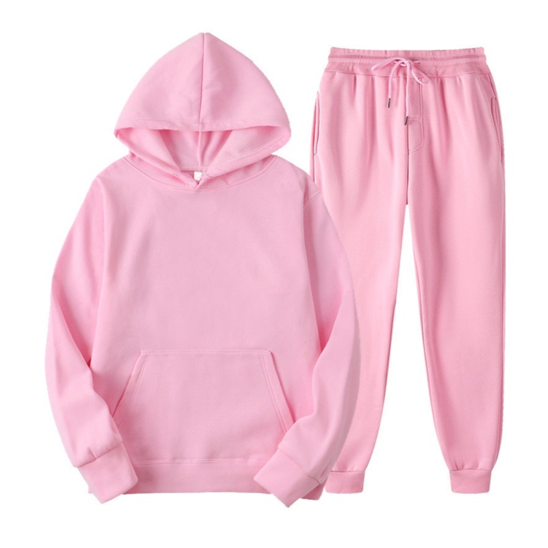 Set Đồ Thể Thao 2 Món Áo Hoodie Tay Dài Phối Quần Dài Thời Trang Năng Động Cho Nam