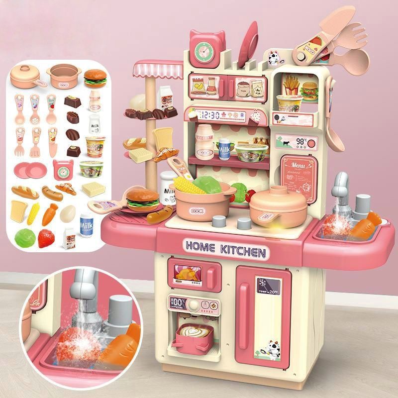 Đồ chơi DIY cho bé bếp nấu ăn có vòi nước và ánh sáng - Đồ chơi nhập vai - Đồ chơi cho trẻ NS Kids
