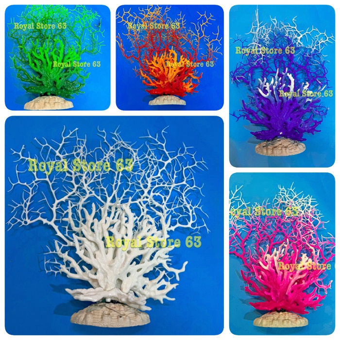 Bụi San Hô nhân tạo dùng trang trí bể cá, tiểu cảnh (Cao 28cm)