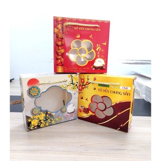 Túi giấy đựng 6 hũ yến chưng không khay