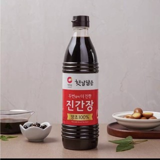 Nước tương daesang hàn quốc - 두번달여 더진한 진간장