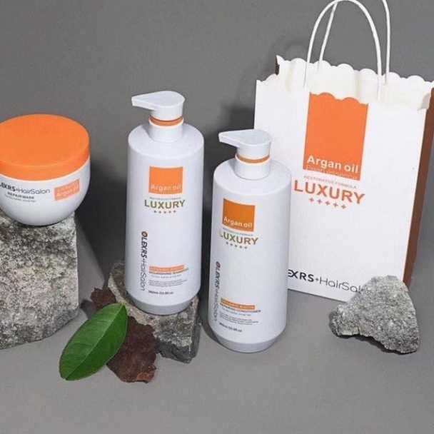 Bộ dầu gội xả Olexrs Hair Salon Luxury phục hồi tóc hư tổn, chống rụng tóc 500ml