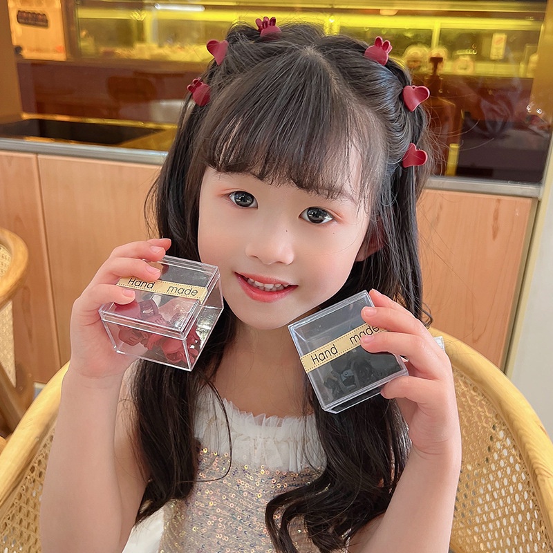 Set 5 Kẹp Tóc Mini Hình Hoa / Thỏ Đáng Yêu Cho Nữ