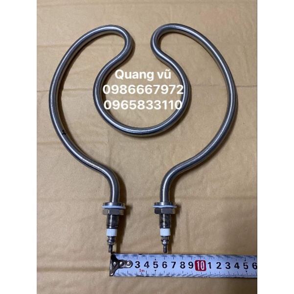 Thanh nhiệt đun nước ,đun dầu  220v/380v/4kw zen M16 inox 304