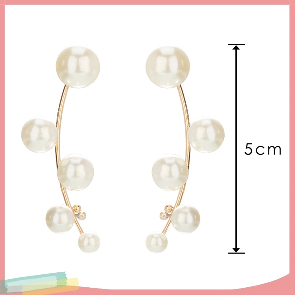 Khuyên vành tai đính ngọc trai sang trọng dành cho nữ