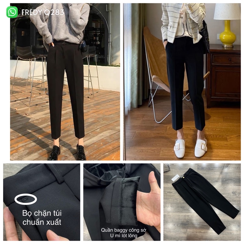 quần baggy lót lông Q283