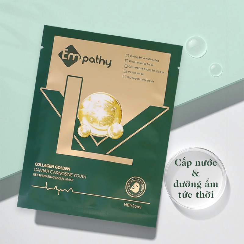 Mặt nạ empathy Cấp ẩm Dưỡng trắng chuyên sâu Chống lão hóa giúp da căng mọng đàn hồi