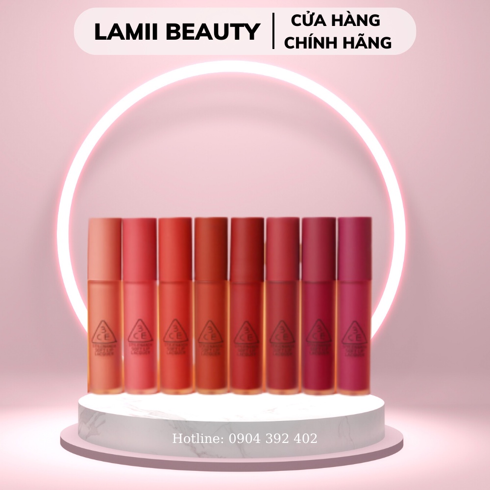 Son Kem Lì 3CE Soft Lip Lacquer- LAMII BEAUTY