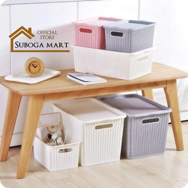 Rổ đựng đồ có nắp kiểu Hàn Quốc, rổ nắp đựng đồ cá nhân gọn gàng tiện ích đa năng