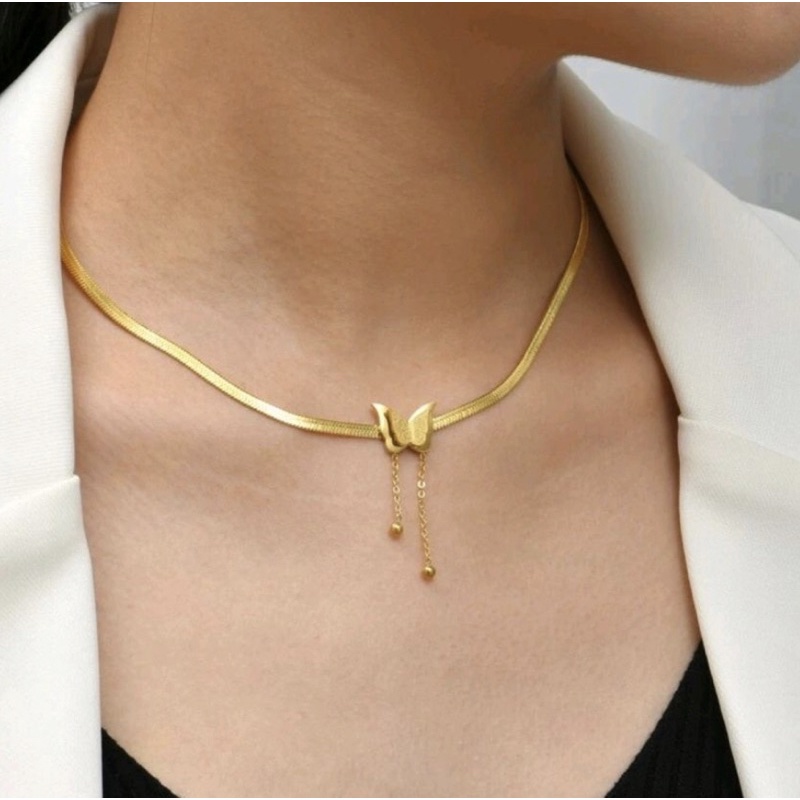 Dây chuyển nữ titan mạ vàng 18k