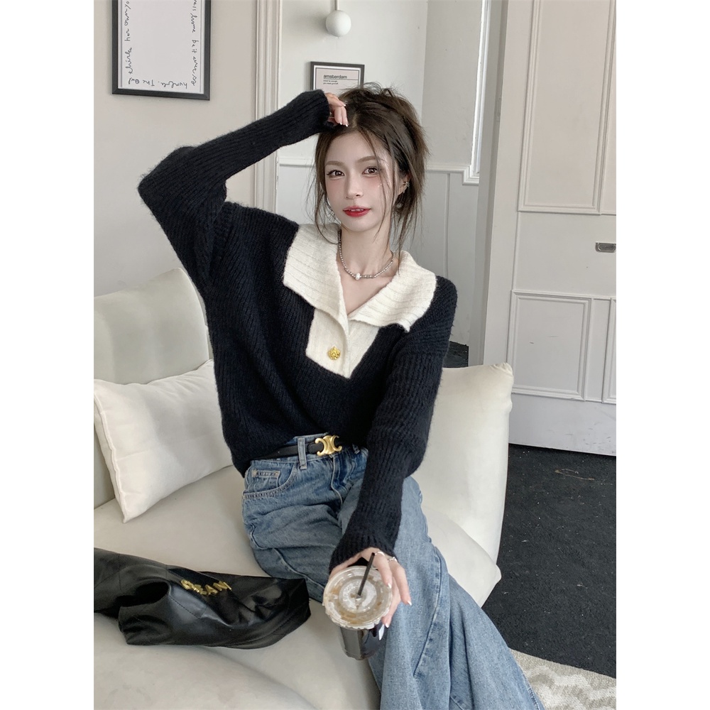 NRVP Áo Sweater Dài Tay Thiết Kế Mới Thời Trang Theo Phong Cách Hàn Quốc Cho Nữ