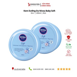 Kem dưỡng da nivea baby soft 200ml