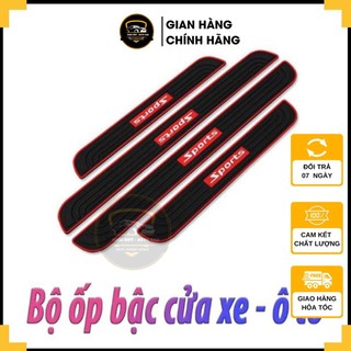 Nẹp bước chân chống xước - miếng dán cao su bậc cửa bộ 4 miếng