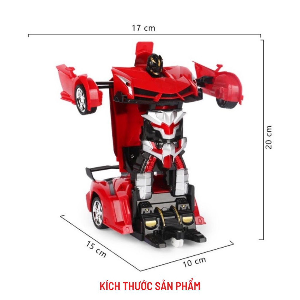 Xe ô tô điều khiển từ xa xe cảnh sát biến hình thành Robot siêu nhân hàng loại I có kèm sạc
