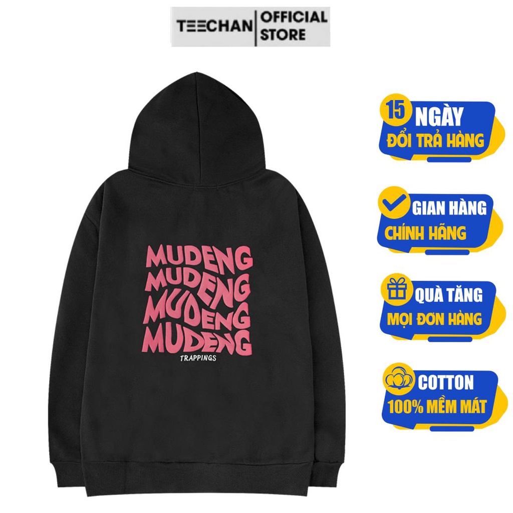 Áo Hoodie có mũ mã HD510 MUDENG Nam Nữ TEECHAN Unisex Basic Dài Tay unisex Dày Dặn basic ulzzang