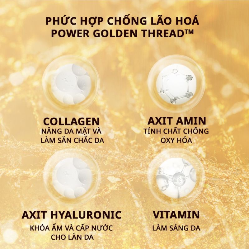 Kem mắt chống lão hoá cao cấp AHC vàng Age Defense Real Eye Cream for face 10ml