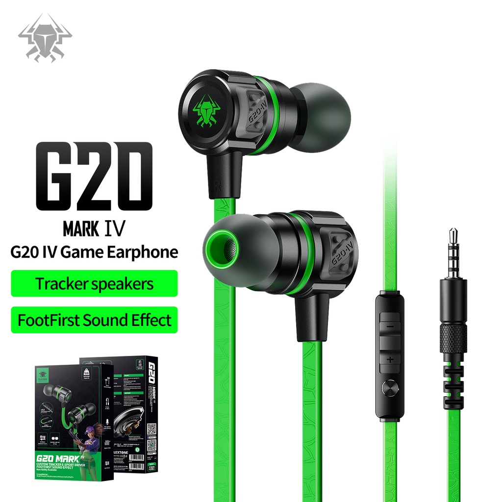 Tai nghe nhét tai chơi game PLEXTONE G20IV TWS bluetooth tích hợp mi cờ rô có dây giắc cắm 3.5mm