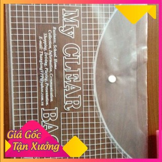 Sỉ túi clear khổ f dày - túi khuy khổ f