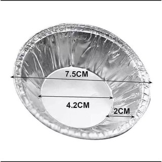 [Q11] Set 10 - 50 Chén Giấy Bạc( nướng tart trứng, bánh, hàu ,ốc)