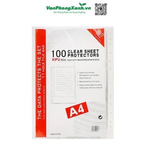 Bìa Sơ mi lỗ Xifu Đỏ (Mỏng), Sơ Mi Lỗ A4